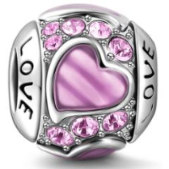 Sterling Silver Love Charm - Picture 1 of 1